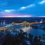 Wintertime Sunset At The Thousand Islands Bridge