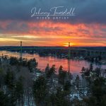 Wintertime Glow At The Thousand Islands Bridge
