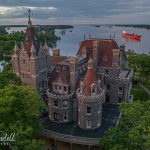 ''Harbour Feature'' Tanker passing Boldt Castle