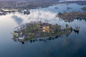 Boldt Castle On Heart Island - Looking Down At A River Of Glass